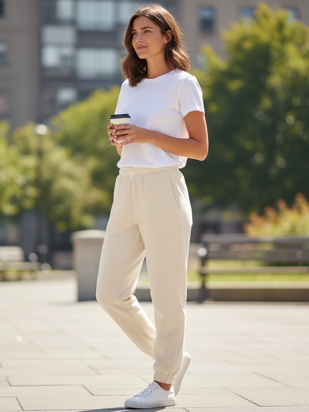 ASOS Women’s Cream Jogger Sweatpants Size 0